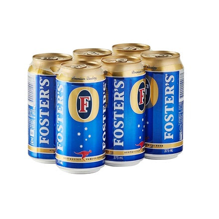 Fosters Lager 375ml Can 4x6 Pack