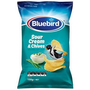 Bluebird Sour Cream & Chives Chips 150g