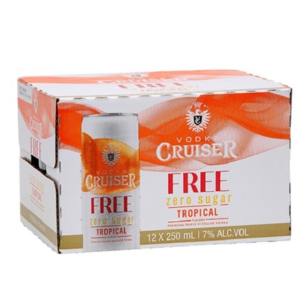 Vodka Cruiser Zero Sugar Tropical12pk cans