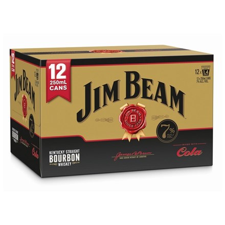 Jim Beam Gold 7% 12pk cans