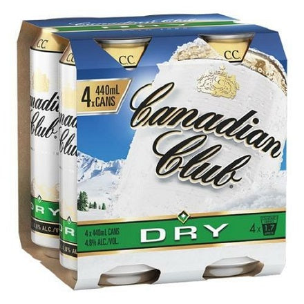 Canadian Club Dry 4x440mL Cans