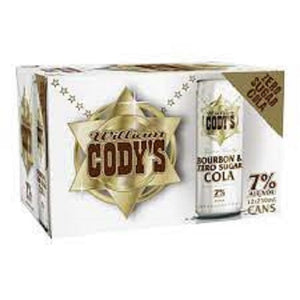 Codys Zero Sugar Cola 7% 12pk cans