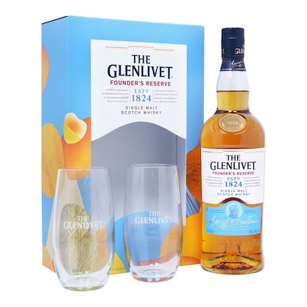 The Glenlivet Founders Reserve Single Malt Whisky 700mL Gift Pack