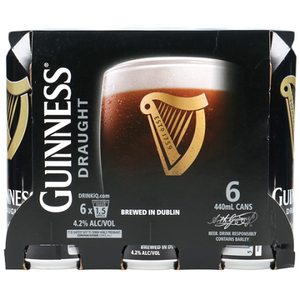 Guiness Draught 6x440mL