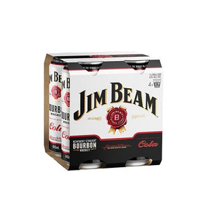 Jim Beam & Cola 4x440mL Cans