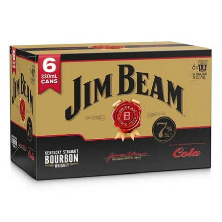 Jim Beam 7% 6x330mL Cans