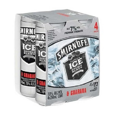 Smirnoff Guarana 4pk cans